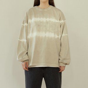 Tie Dye Bandana long sleeve cotton t-shirt